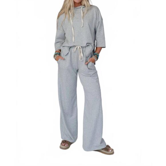THREE BIRD NEST Other - NEW THREE BIRD NEST arianna top and pant set in heather gray